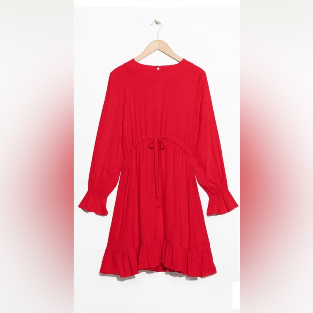 & Other Stories Dot Print Dress